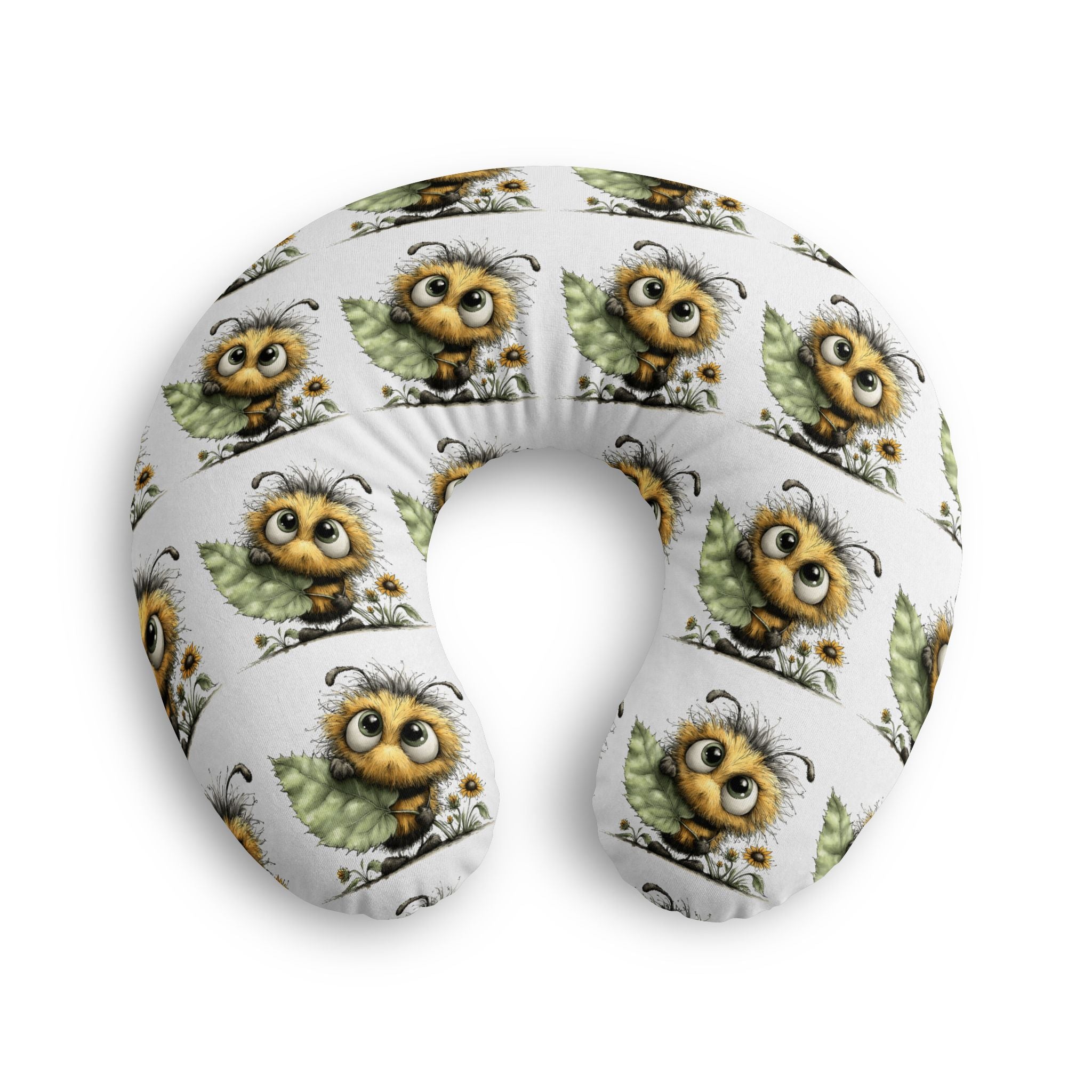 Cutie Bee Pattern Nursing Pillow Cover