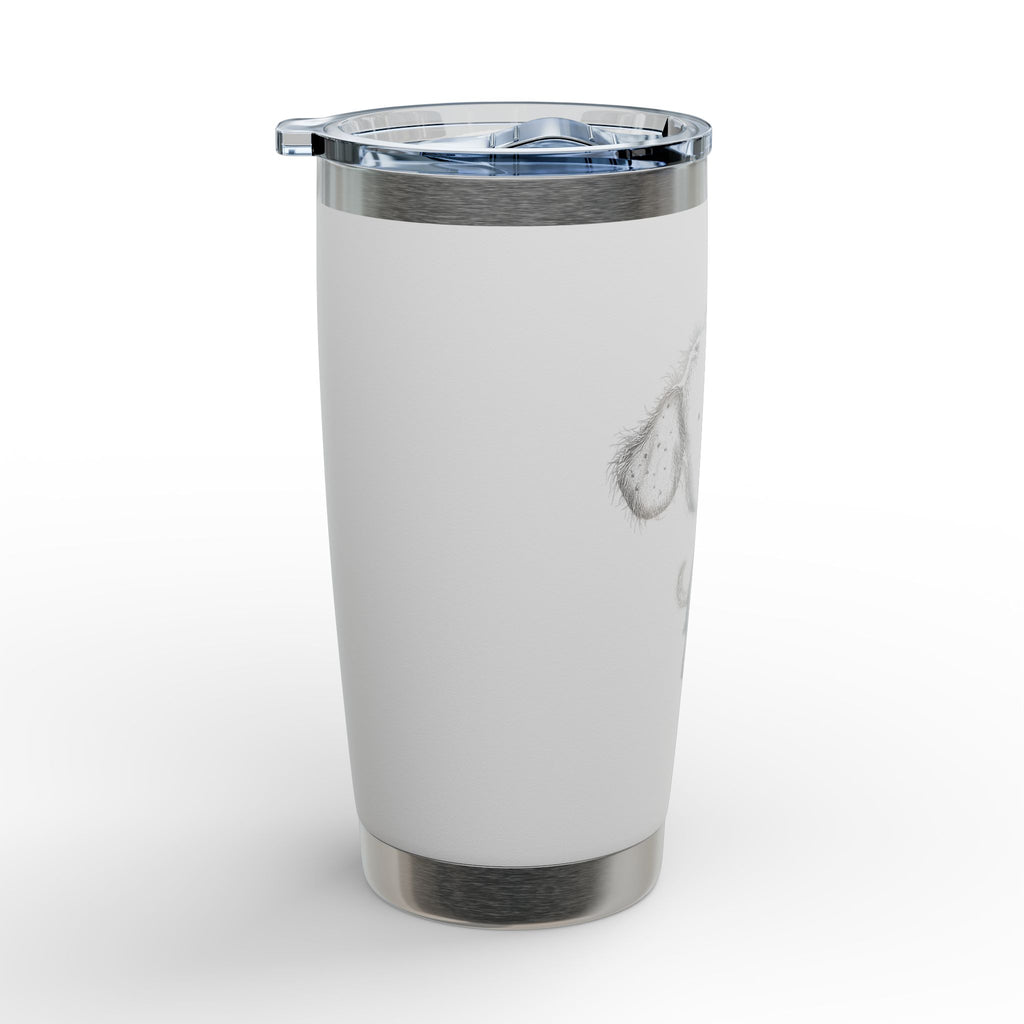 Sunflower Puppy Tumbler | 20oz Engraved Stainless Steel