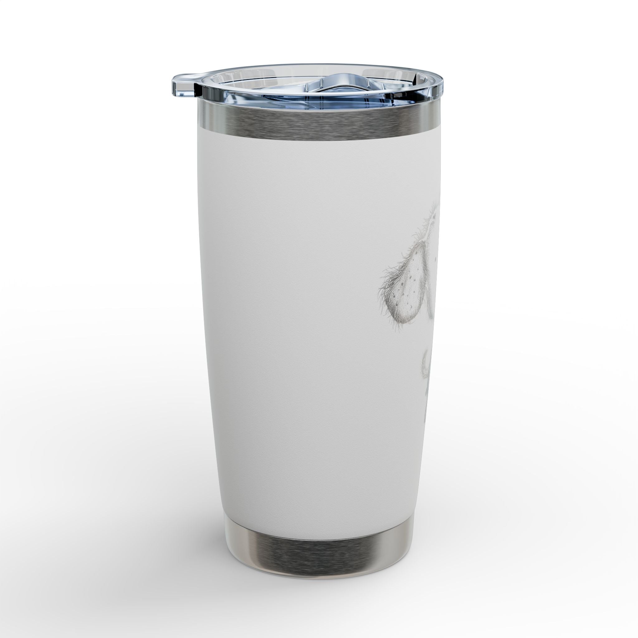 Sunflower Puppy Tumbler | 20oz Engraved Stainless Steel