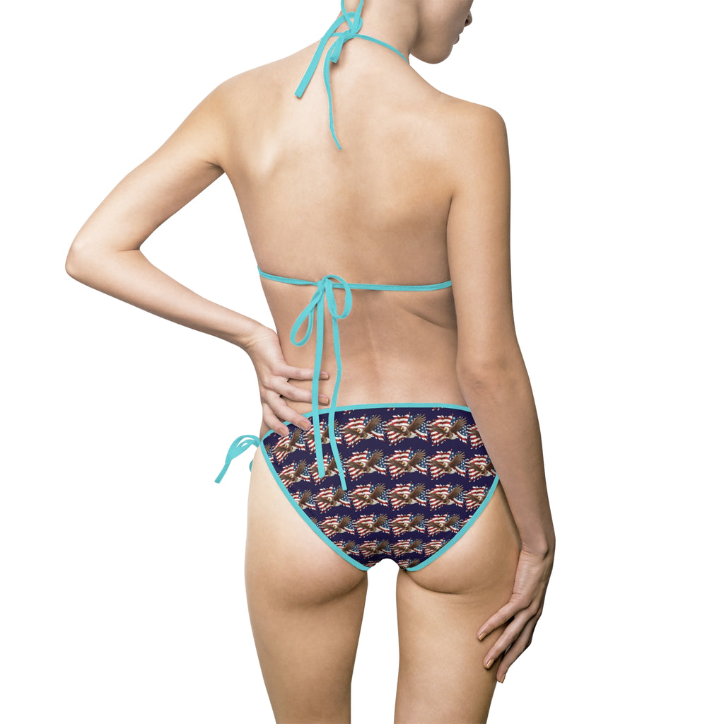American Flag Bald Eagle Bikini | Swimsuit