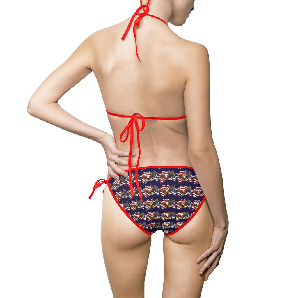 American Flag Bald Eagle Bikini | Swimsuit