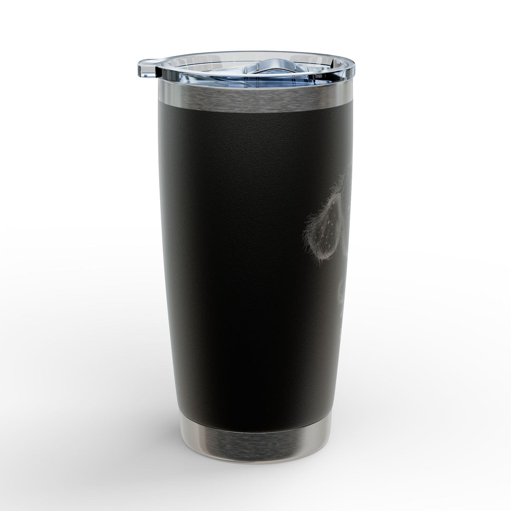 Sunflower Puppy Tumbler | 20oz Engraved Stainless Steel