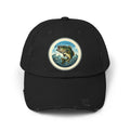 Jumping Bass Distressed Fishing Hat