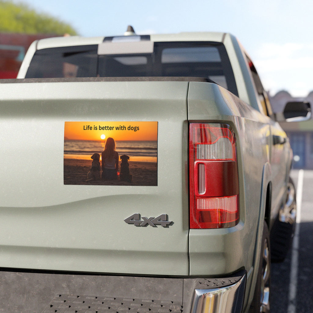 Car magnet for dog owners